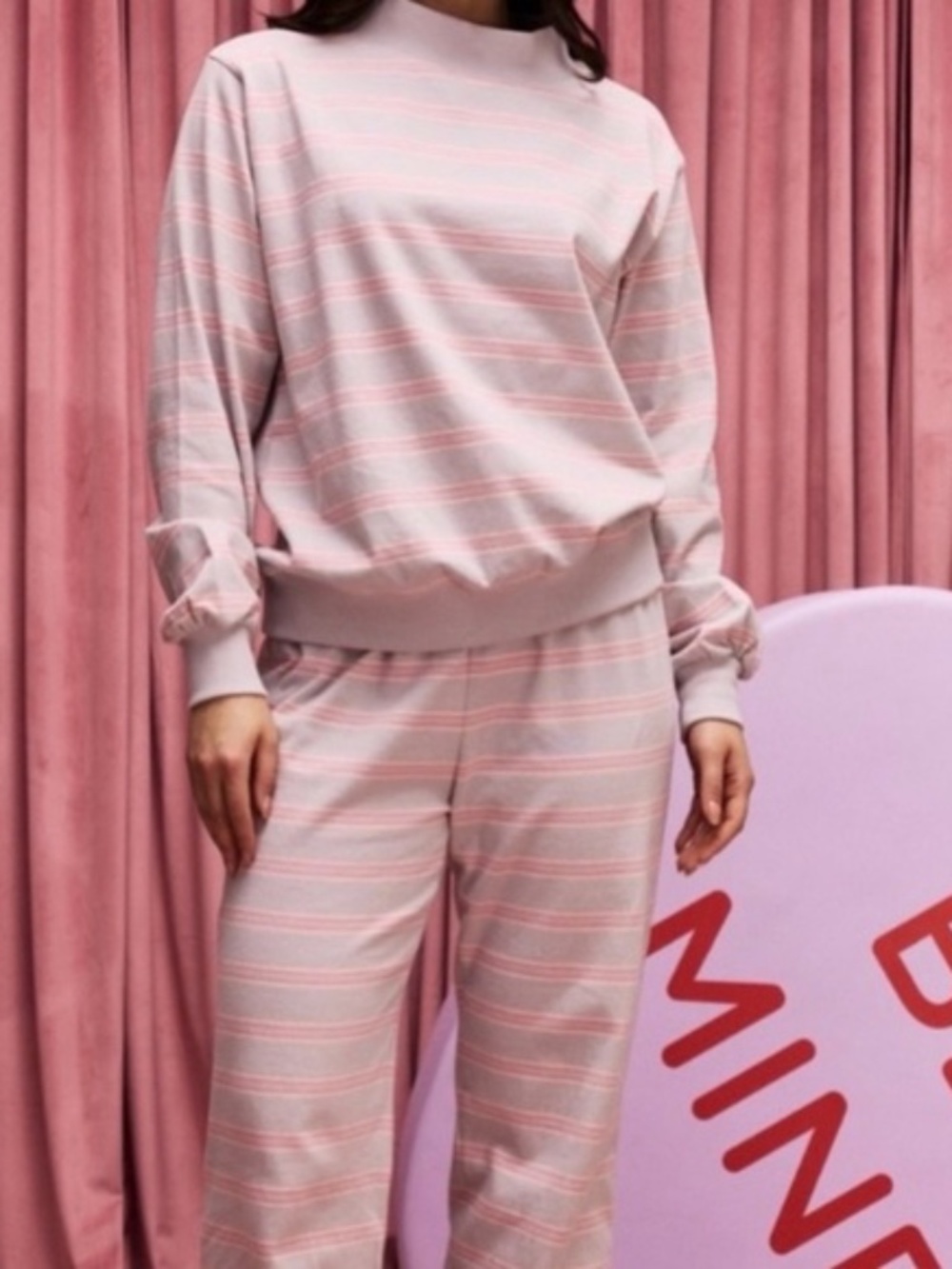 Parke Valentine’s Striped Mockneck NWT XXL